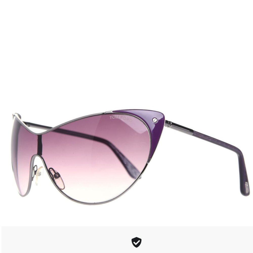 NWT TOM FORD Vanda Cat Eye Vintage Oversized Pink Gradient Sunglasses